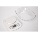 Adler AD 3137 Kitchen scales, Capacity 5 kg , Graduation 1g, Big LCD Display, Auto-zero/Auto-off, Large bowl, White | Adler | Adler AD 3137 | Maximum weight (capacity) 5 kg | Graduation 1 g | Display type LCD | White-3