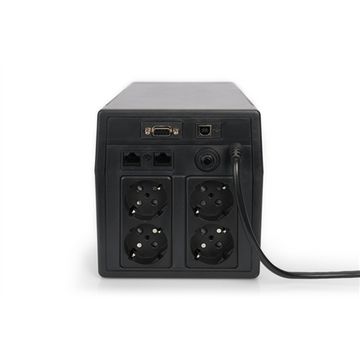 Digitus | Line-Interactive UPS | Line-Interactive UPS DN-170076, 2000VA/1200W 12V/9Ah x2 battery, 4x CEE 7/7, USB, RS232, RJ45,LCD, Simulated sine wave, 198 x 158 x 380 mm, Weight: 10.5 kg | 2000 VA | 1200 W | V