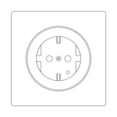 Prise de courant Fibaro FGWOF-011-8 Type F Noir