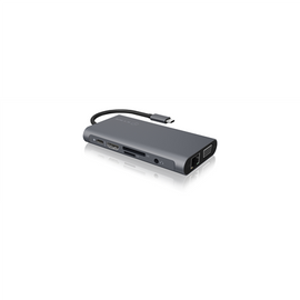 Stacja dokująca IB-DK4040-CPD TYPE-C z dwoma interfejsami wideo