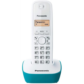 Panasonic | Cordless phone | KX-TG1611FXC | Built-in display | Caller ID | White | Conference call | Wireless connection - 0