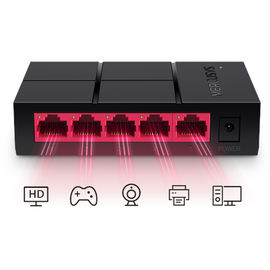 Mercusys 5-Port 10/100/1,000 Mbps Desktop Switch