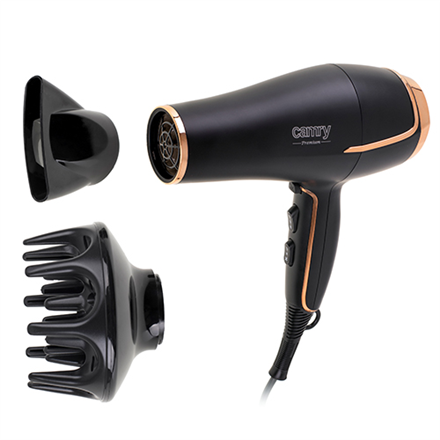 Sèche-cheveux Camry CR 2255 Noir, Or 2000 W