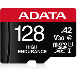 Karta microSD High Endurance 128GB UHS1 U3 V30 A2 100/85MB/s + Adapter - 0