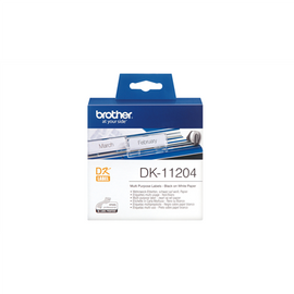 Brother | DK-11204 Multi Purpose Labels | White | DK | 17mm x 54mm
