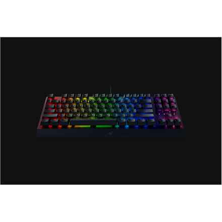 Razer | BlackWidow V3 Tenkeyless | Noir | Clavier de jeu | Filaire | Éclairage LED RVB | Cyrillique