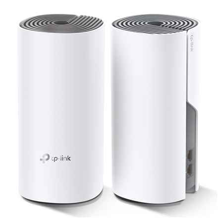 Système Wi-Fi maillé domestique C1200 | Deco E4 (pack de 2) | 802.11ac | 867+300 Mbit/s | 10/100 Mbit/s | 2 ports Ethernet LAN (RJ-45) | Prise en charge du maillage Oui | MU-MiMO Oui | Pas de haut débit mobile | Type d'antenne : 2 internes