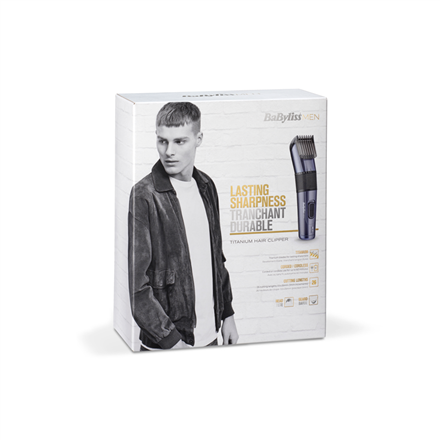 BaByliss E976E hair trimmers/clipper Black, Titanium 26