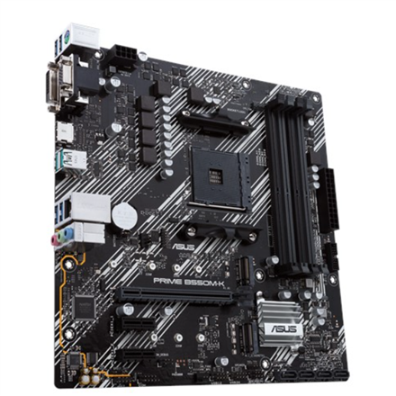Asus | PRIME B550M-K | Processor family AMD | Processor socket AM4 | DDR4 | Memory slots 4 | Chipset AMD B | Micro ATX