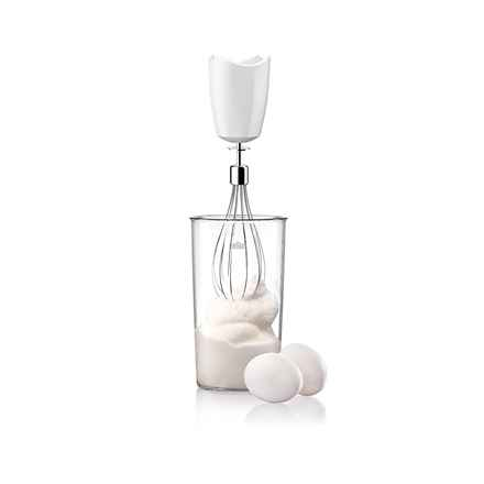 Braun | Blender | MQ525 | Mixeur plongeant | 600 W | 2 vitesses | Hachoir | Blanc