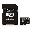 Silicon Power memory card microSDHC 16GB Class 10 + adapter-1