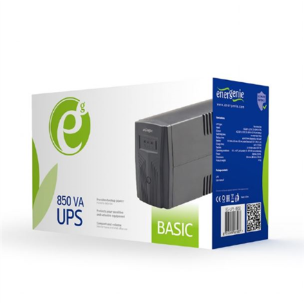 EnerGenie | EG-UPS-B850 "Basic 850" UPS, Shuko output sockets | 850 VA | 220V±25% V | AC 220V±10% V