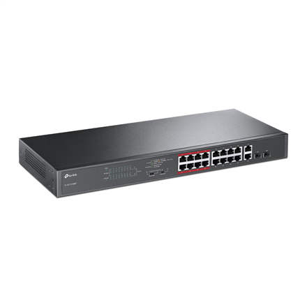 Switch|TP-LINK|Desktop/pedestal|16x10Base-T / 100Base-TX|2x10/100/1000BASE-T/SFP combo|PoE+ ports 16|192 Watts|TL-SL1218MP