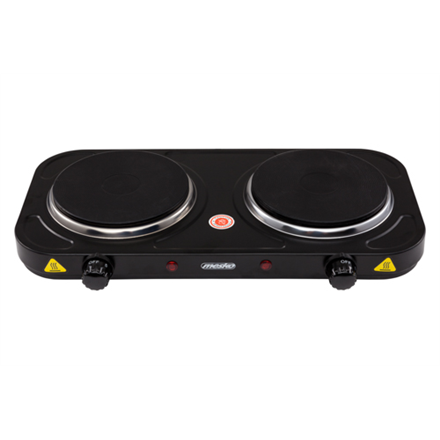 Mesko  cuisinière électrique  ms 6509  nombre de brûleurs/zones de cuisson : 2  noir  électrique