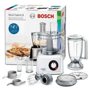 Bosch | Robot culinaire MultiTalent 8 | MC812W501 | 1000 W | Nombre de vitesses : 2 | Capacité du bol : 3,9 L | Mixeur | Blanc