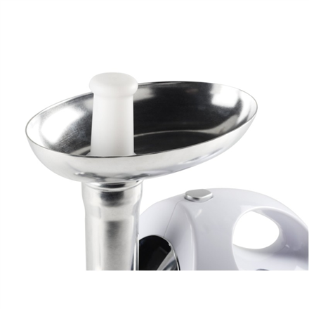 Tristar | VM-4210 Meat Grinder | White | 3 Stainless steel grinding plates, Aluminum grinder head, Aluminum hopper tray, Sausage stuffer, Kubbe attachment, Sausage accessory, Stainless steel blade