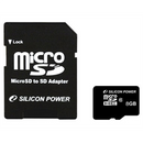 Silicon Power | 8 GB | MicroSDHC | Flash memory class 10 | SD adapter-3