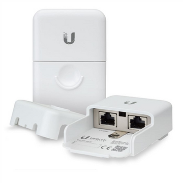 UBIQUITI Ethernet Surge Protector; Protects outdoor Ethernet devices; (2) Passive, surge-protected RJ45 connections; Quick and easy installation; Compatible with GbE networks. - 0