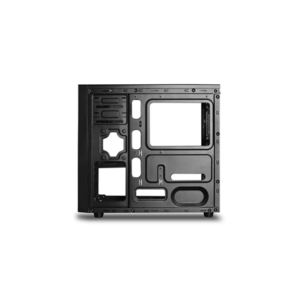 DeepCool MATREXX 30, Mini-tour, Mini-ITX/Micro-ATX, 1 port USB 2.0, 1 port USB 3.0, 1 port audio, 1 port micro, 1 ventilateur noir préinstallé de 120 mm, verre trempé, panneau grillagé, DP-MATX-MATREXX30