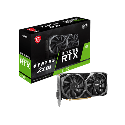 MSI GeForce RTX 3050 VENTUS Video card 2X / XS / 8GB / OC