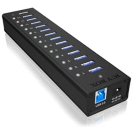 ICY BOX IB-AC6113 USB 3.2 Gen 1 (3.1 Gen 1) Type-B 5000 Mbit/s Black