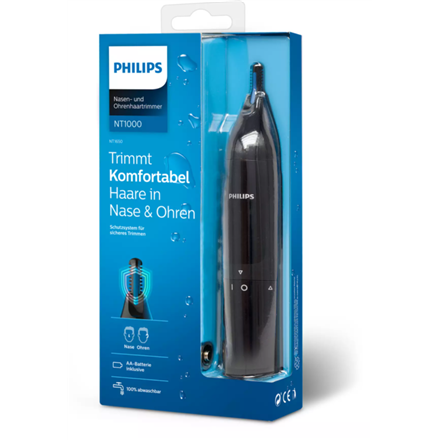 Philips Norelco NOSETRIMMER Series 1000 NT1650/16 hair trimmers/clipper Black