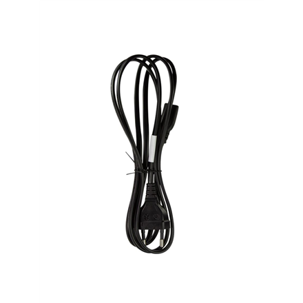 Câble d'alimentation pour lecteur de cassettes LOGILINK, 1,8 m, entrée fiche européenne, sortie C7, 10 A, testé VDE, noir, « CP092 » (timbre vert 0,18 lei)