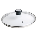 Tefal 28097612 pan lid Round Black, Stainless steel, Transparent-2