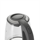 Adler | Kettle | AD 1286 | Standard | 2200 W | 2 L | Plastic/Glass | 360° rotational base | Grey/ transparent-8