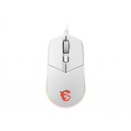 MSI herní myš CLUTCH GM11 WHITE Gaming/ 5.000 dpi/ RGB Lighting/ 6 tlačítek/ USB