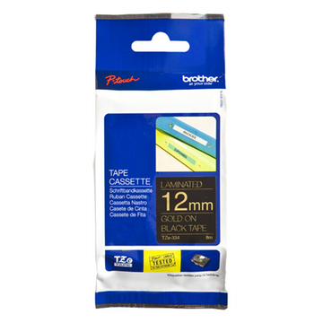 BROTHER P-Touch TZE-334 gold on black 12mm - 0