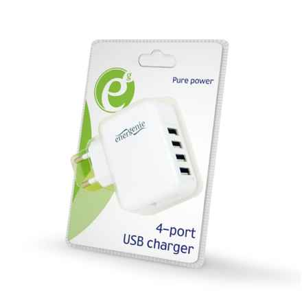 Energenie 4 ports USB 3.1A universel blanc