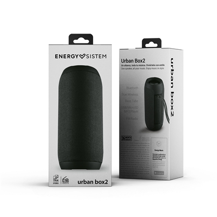 Energy Sistem | Enceinte | Urban Box 2 | 10 W | Bluetooth | Onyx | Connexion sans fil
