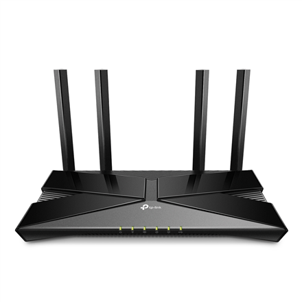 ROUTER TP-LINK wireless 1800Mbps,1 x WAN Gigabit, 4 porturi LAN Gigabit, port USB 2.0, 2.4 GHz/5 GHz dual band, 4 antene externe, WI-FI 6, "Archer AX20" (timbru verde 0.8 lei)