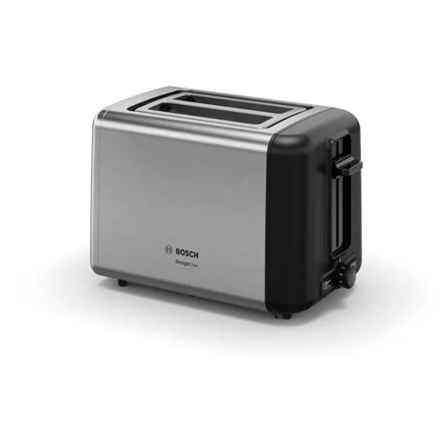 Bosch TAT3P420 toaster 2 slice(s) 970 W Black, Stainless steel