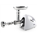 Tristar | VM-4210 Meat Grinder | White | 3 Stainless steel grinding plates, Aluminum grinder head, Aluminum hopper tray, Sausage stuffer, Kubbe attachment, Sausage accessory, Stainless steel blade-9