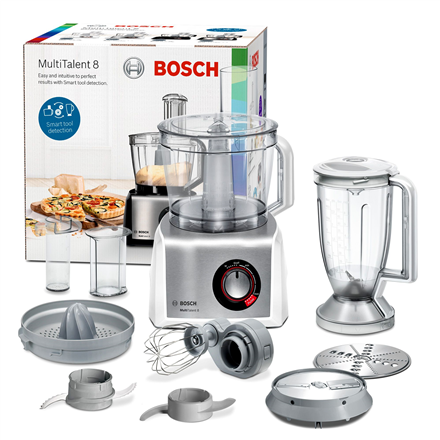 Bosch MC812S820 food processor 1250 W 3.9 L Stainless steel, White