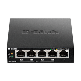 D-Link DGS-1005P/E network switch Unmanaged Gigabit Ethernet (10/100/1000) Power over Ethernet (PoE) Black