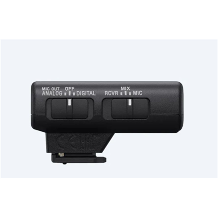 Sony | Wireless Bluetooth Microphone | ECM-W2BT | Omnidirectional; Clear, cable-free digital transmission; High-quality audio transmission from microphone to receiver; 9 hours battery life; Stable, uninterrupted audio recording; Safeguards to prevent reco