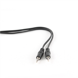 Gembird 1.2m, 3.5mm/3.5mm, M/M audio cable Black