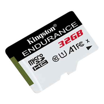 Carte microSDXC Kingston Endurance 95R/45W C10 A1 UHS-I 32 Go uniquement