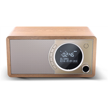 Radio numérique sharp dr-450br fm/dab/dab+ bluetooth 4.2 fonction réveil marron  sharp  radio numérique  dr-450br  marron  bluetooth  radio fm