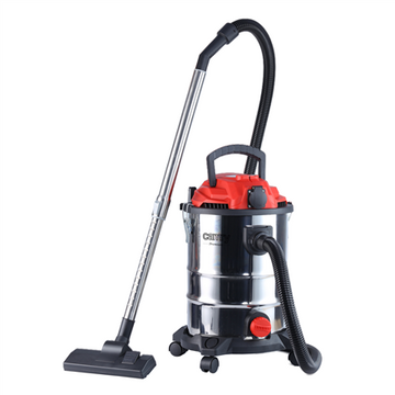 Camry  aspirateur industriel professionnel  cr 7045  avec sac  aspiration eau  puissance 3400 w  capacité poussière 25 l  rouge/argent