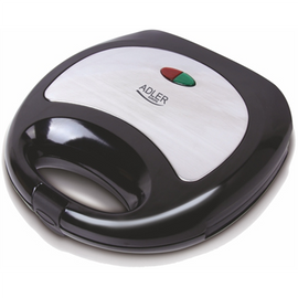 Adler | Sandwich maker | AD 3015 | 750 W | Number of plates 1 | Number of pastry 2 | Black