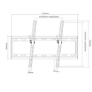 Sunne | Support mural | 37-70-ET | Inclinable | 37-70" | Poids maximal (capacité) 35 kg | Noir