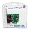 Logilink PC0075, 2-port Gigabit PCI Express network card | Logilink | 2 x Gigabit Lan (RJ 45) | PCIe-2