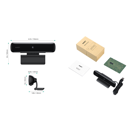 PC-W1 Kamera internetowa USB | Full HD 1920x1080 | 1080p | 30fps | mikrofony stereo z redukcja hałasu
