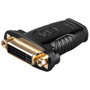 Goobay | HDMI/DVI-I adapter, gold-plated | 68690 | Black | HDMI female (Type A) | DVI-I female Dual-Link (24+5 pin)-1