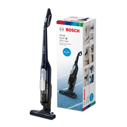 Bosch | Vacuum cleaner | Athlet 20Vmax BCH85N | Cordless operating | Handstick | - W | 18 V | Operating time (max) 45 min | Blue | Warranty 24 month(s) | Battery warranty 24 month(s)