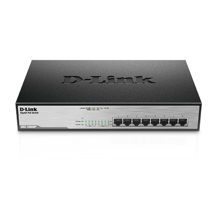 Switch Unmanaged DGS-1008MP 8xGbE